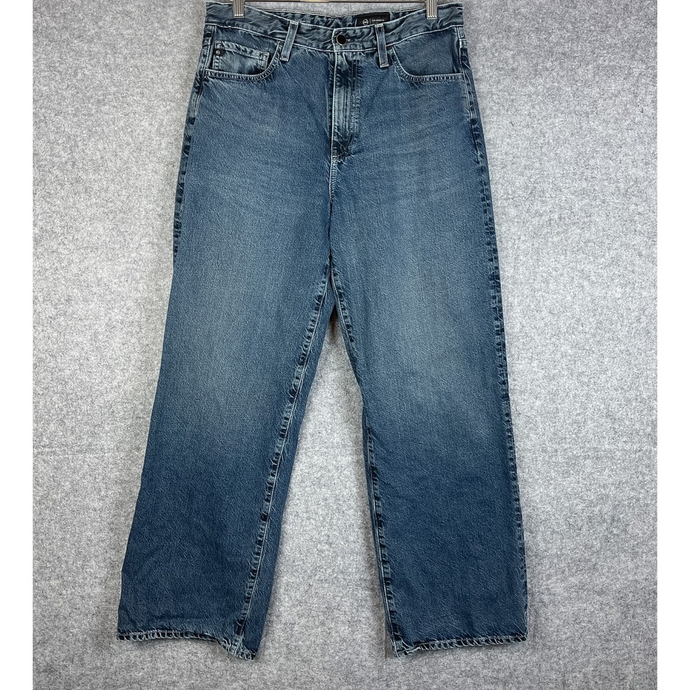 AG Adriano Goldschmied Kora High Rise Wide Leg Jeans Womens 31 Japanese Denim